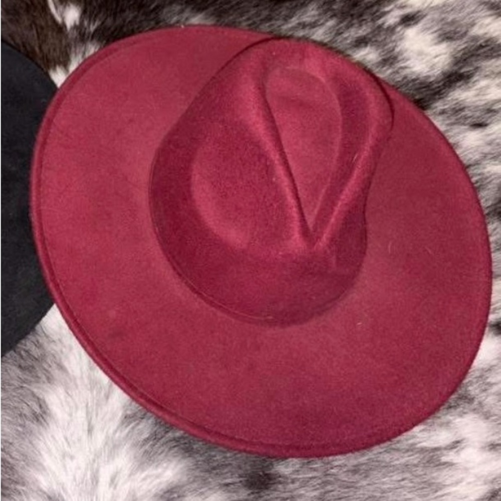 Elegant Burgundy Women's Hat